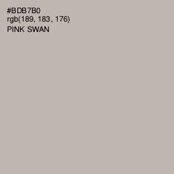 #BDB7B0 - Pink Swan Color Image